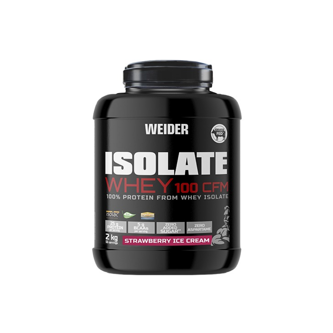 WEIDER ISOLATE WHEY 100 CFM STRAWBERRY ICE CREAM - 2000 GRAMS