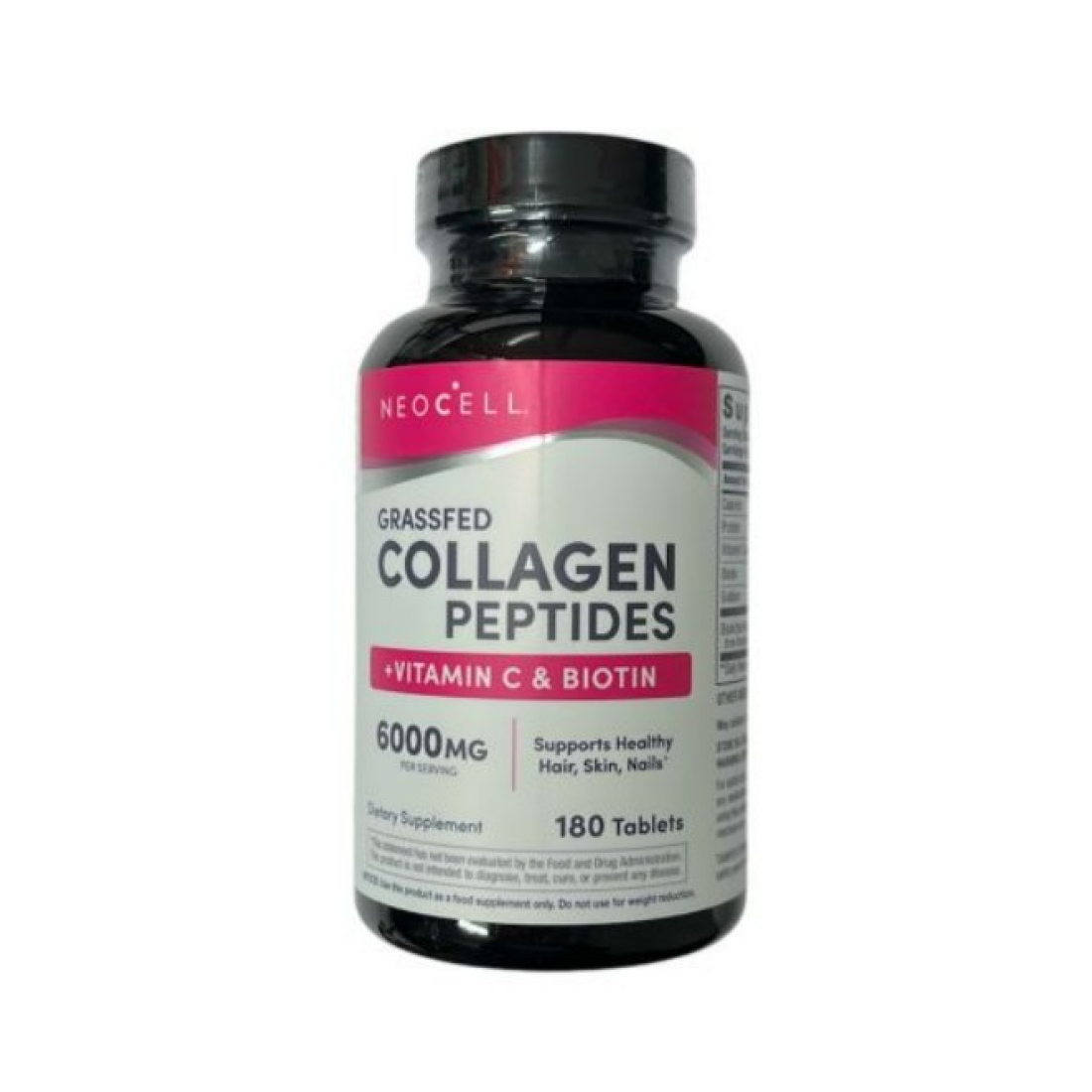 NEOCELL GRASSFED COLLAGEN PEPTIDES + VITAMIN C & BIOTIN - 180 TABLETS