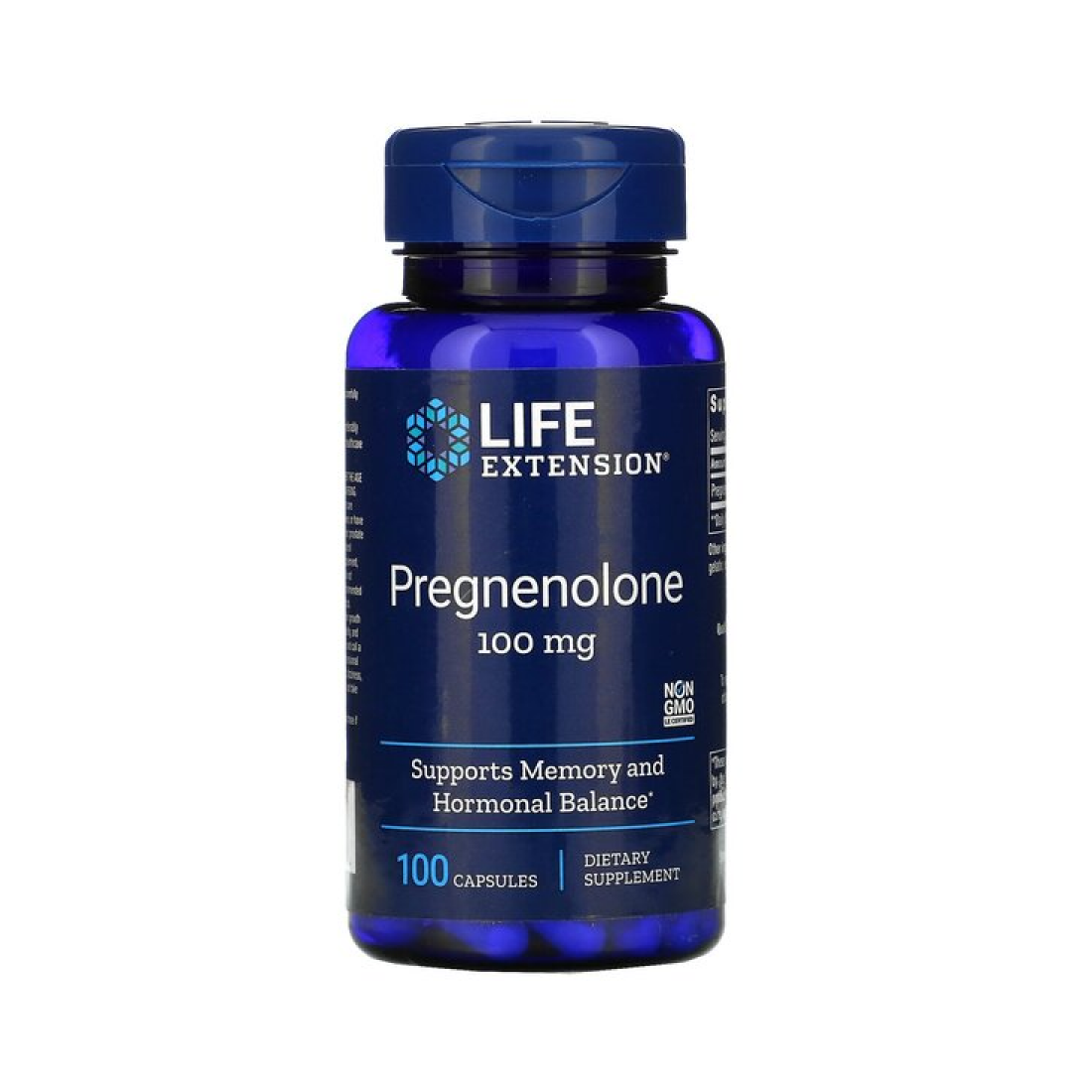 LIFE EXTENSION PREGNENOLONE 100MG - 100 CAPS