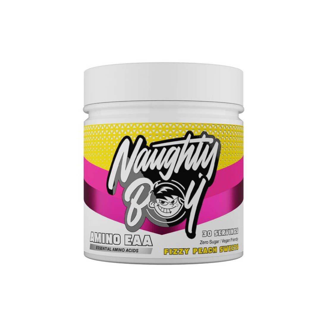 NAUGHTY BOY AMINO EAA FIZZY PEACH SWEETS - 345 GRAMS