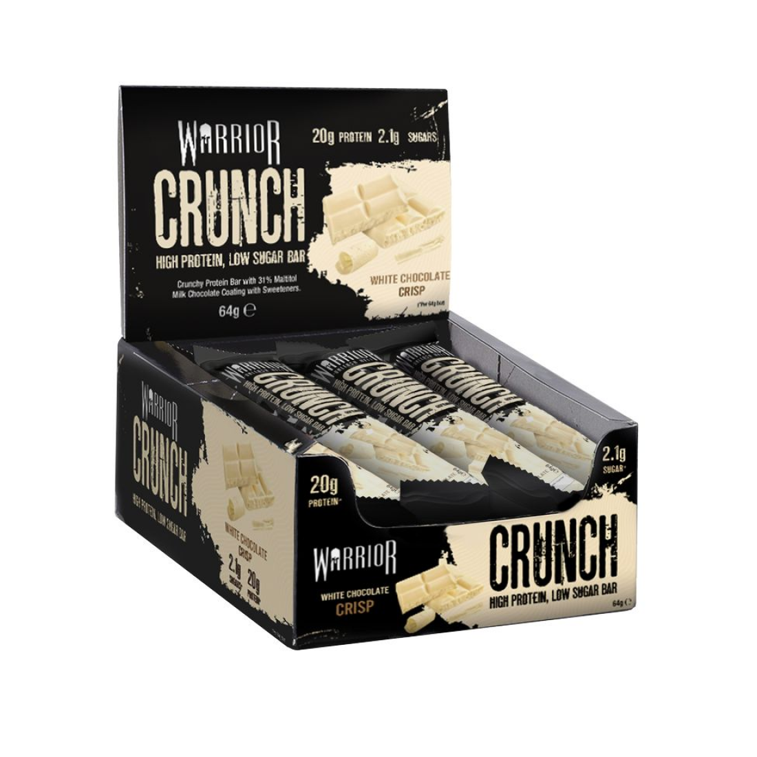 WARRIOR CRUNCH BAR WHITE CHOCOLATE CRISP - 12 BARS