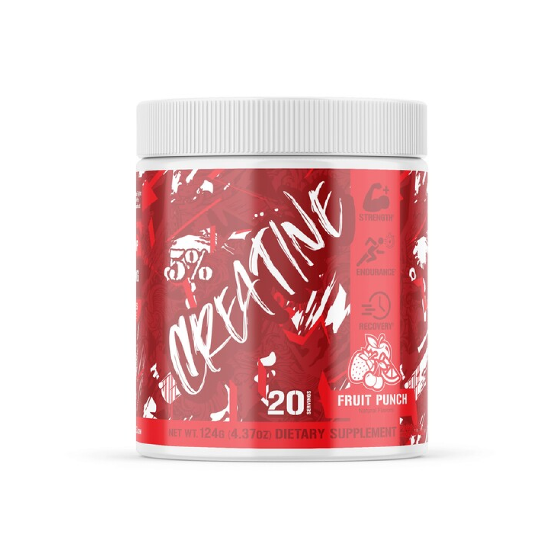 5% NUTRITION CREATINE - CODE RED FRUIT PUNCH - 124 GRAMS