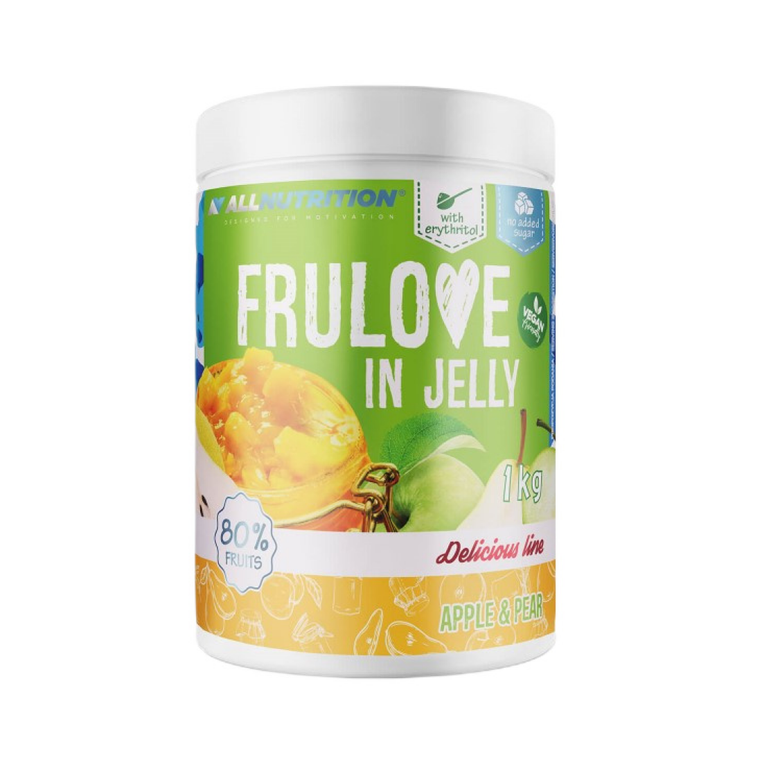 ALLNUTRITION FRULOVE IN JELLY APPLE & PEAR - 1000 GRAMS
