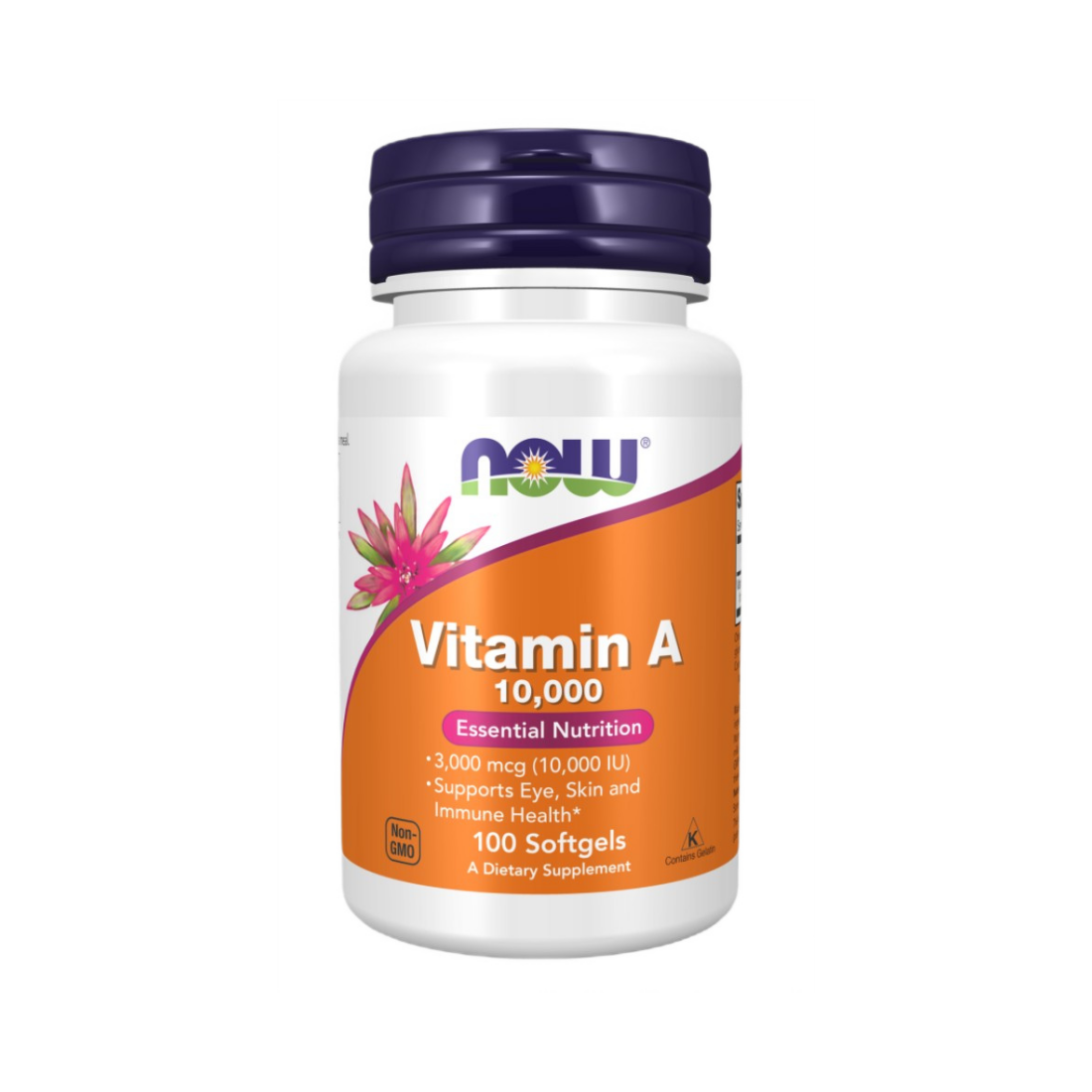 NOW FOODS VITAMIN A 10 000 IU - 100 SOFTGELS