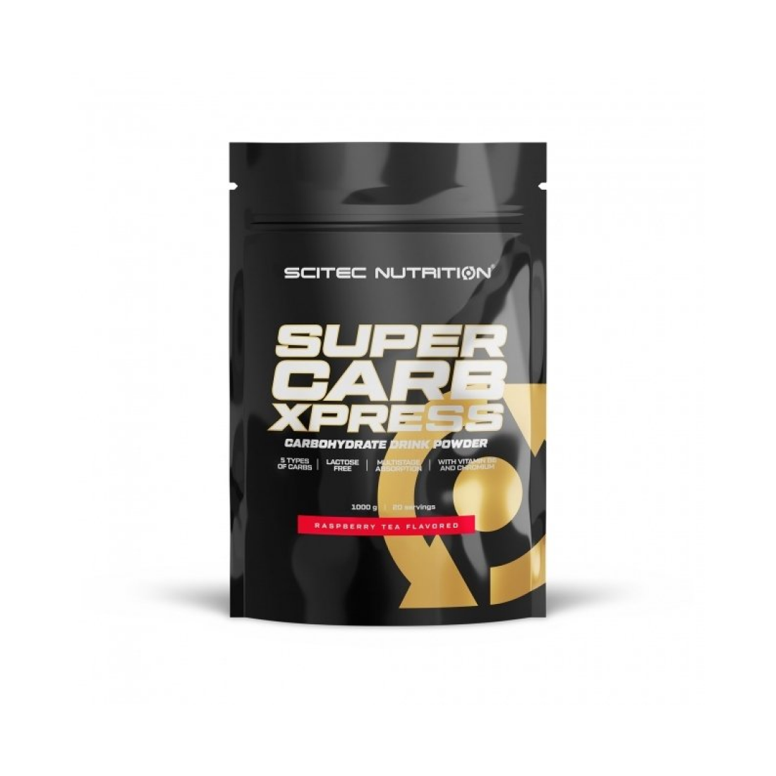 SCITEC SUPER CARB XPRESS RASPBERRY TEA - 1000 GRAMS