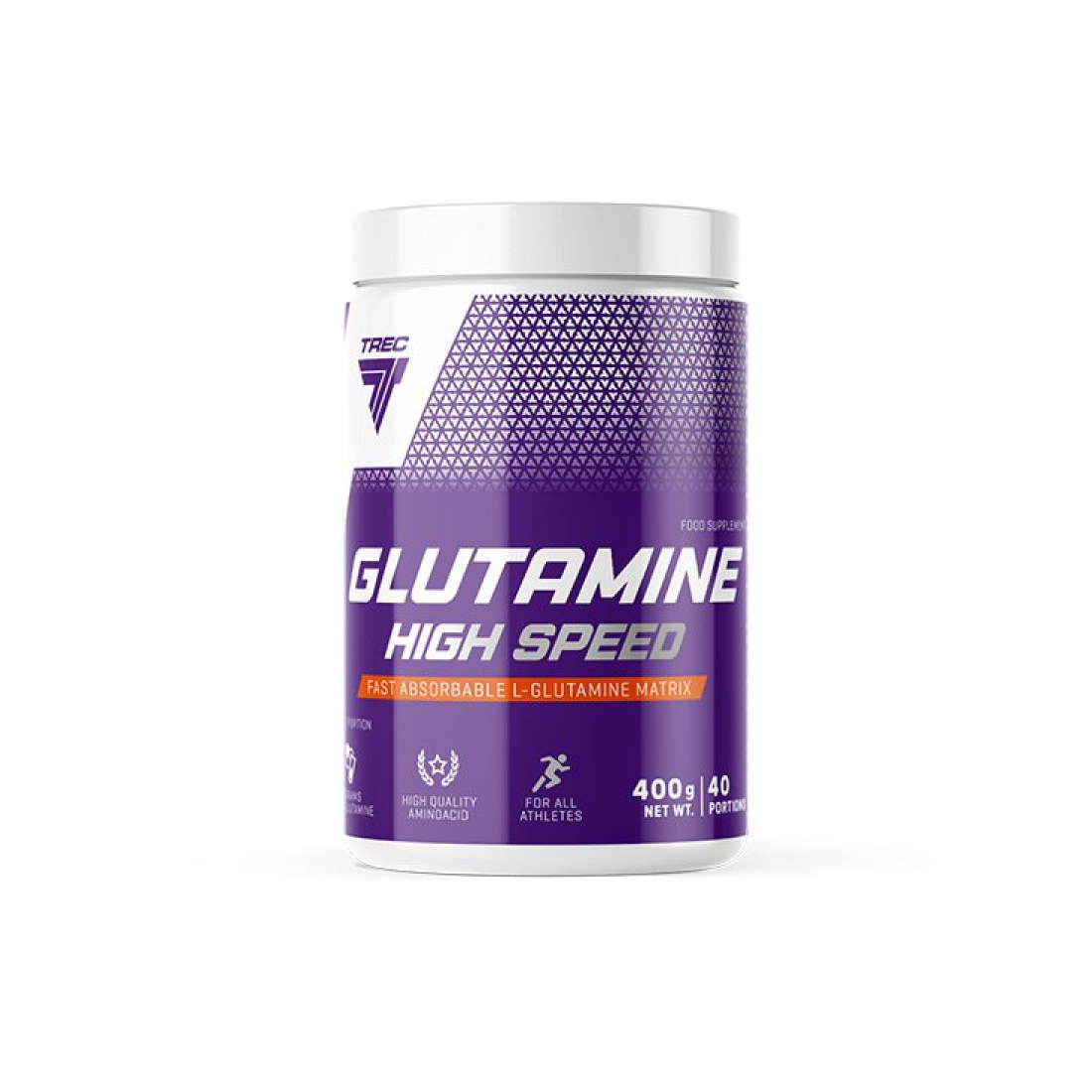TREC NUTRITION GLUTAMINE HIGH SPEED ORANGE-GRAPEFRUIT - 400 GRAMS