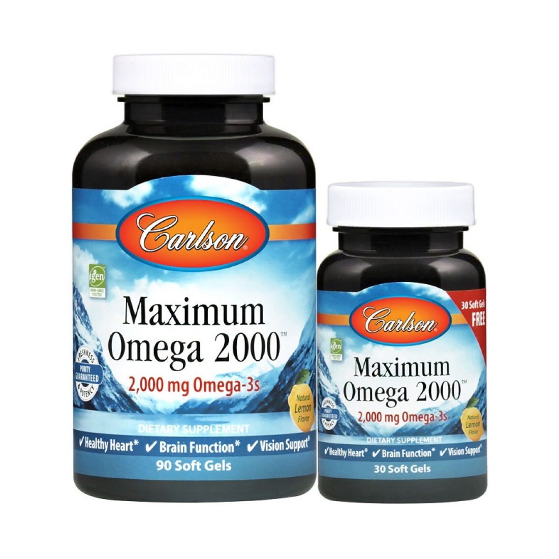 CARLSON LABS MAXIMUM OMEGA 2000 - 90 + 30 SOFTGELS