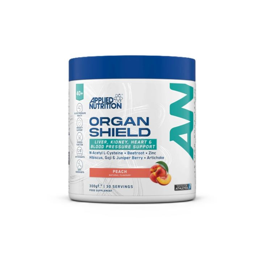 APPLIED NUTRITION AGEWELL 40+ ORGAN SHIELD PEACH - 300 GRAMS