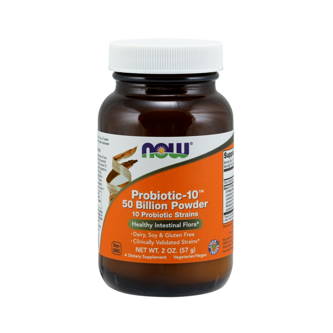 NOW FOODS PROBIOTIC-10 50 BILLION POWDER - 57 GRAMS