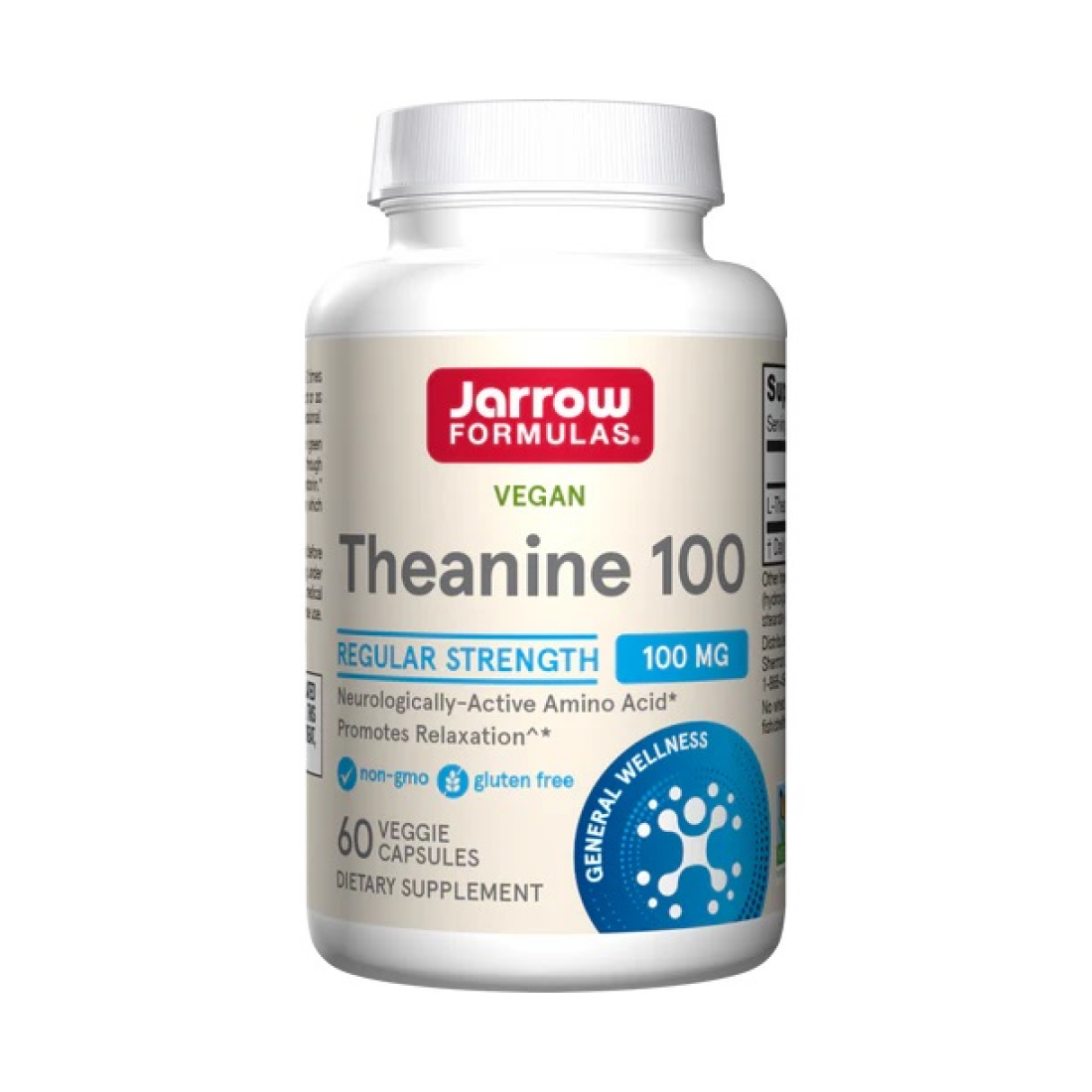JARROW FORMULAS THEANINE 100MG - 60 VCAPS
