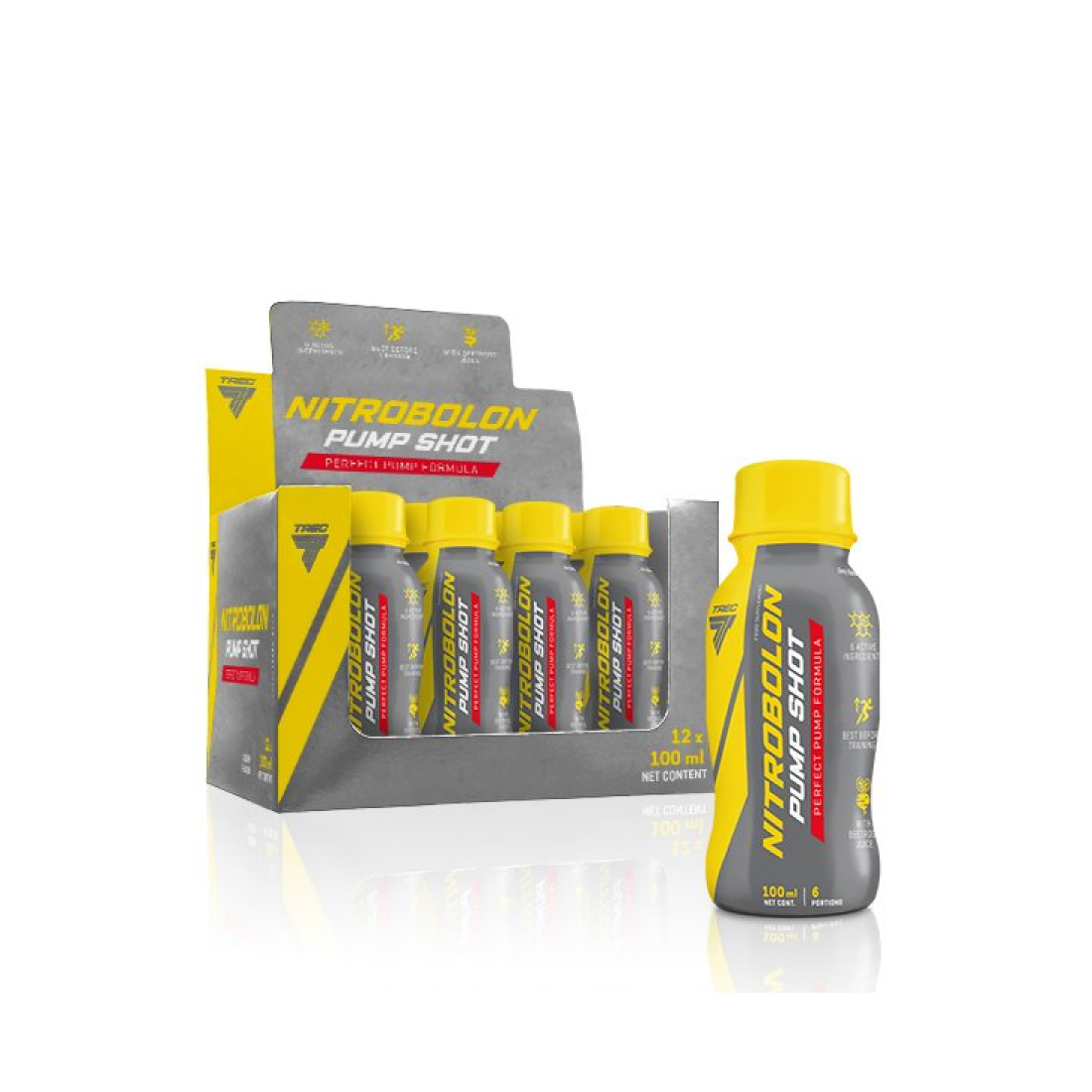 TREC NUTRITION NITROBOLON PUMP SHOT CHERRY - 12 X 100 ML