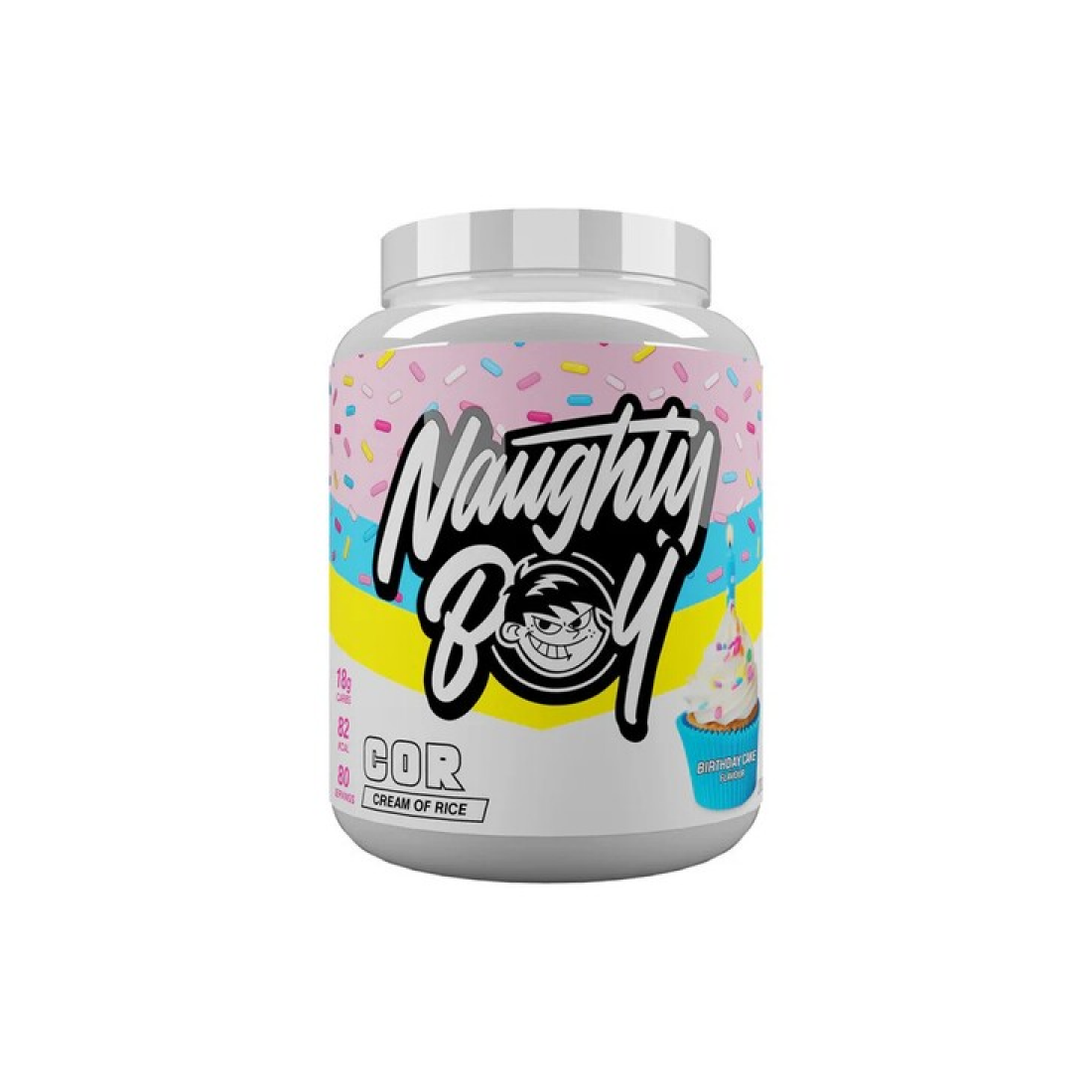 NAUGHTY BOY CREAM OF RICE BIRTHDAY CAKE - 2000 GRAMS
