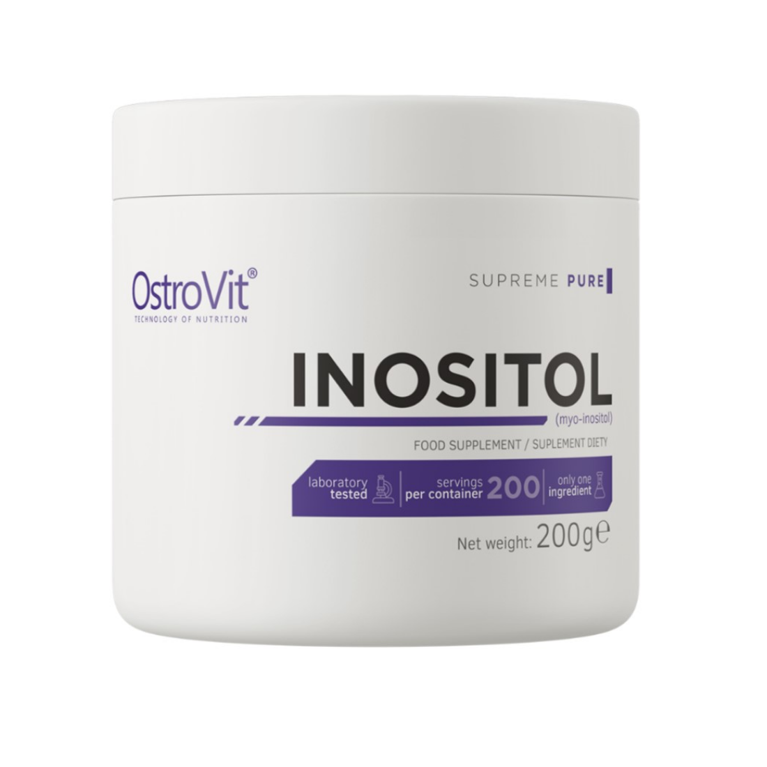 OSTROVIT INOSITOL SUPREME PURE - 200 GRAMS