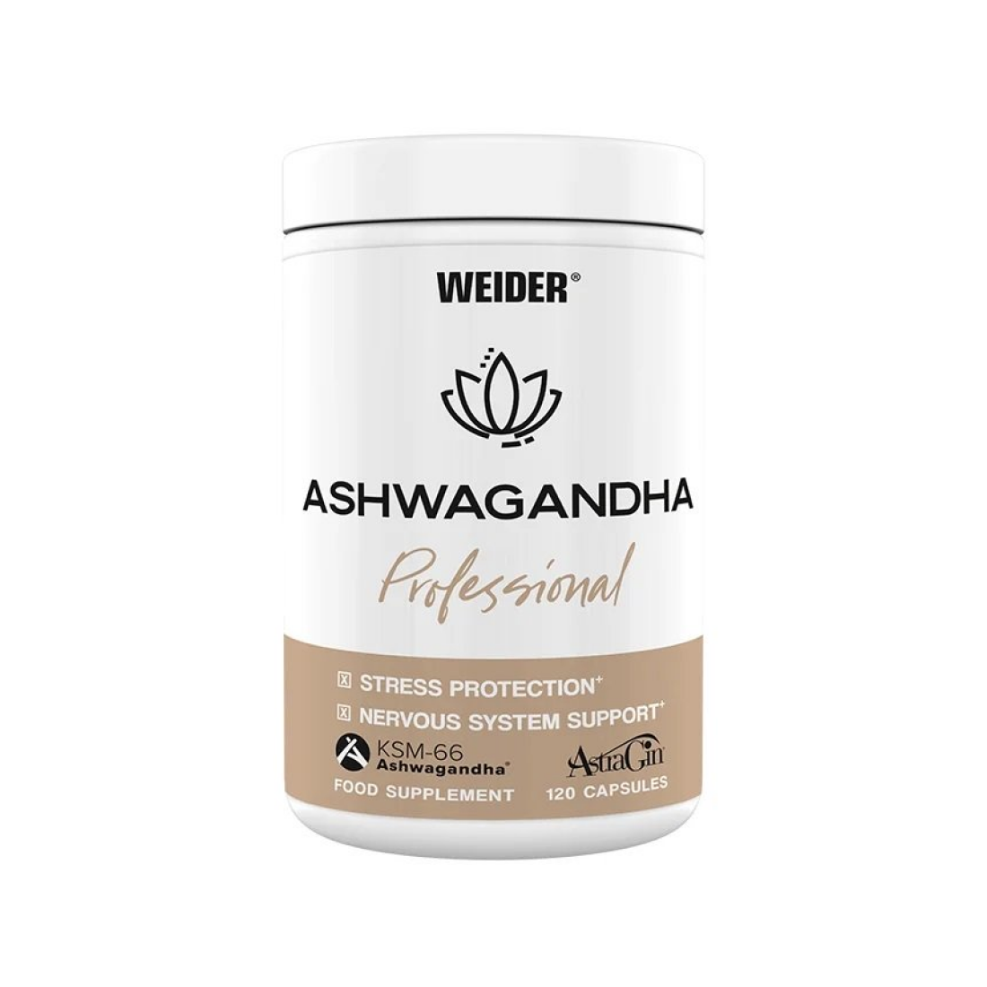WEIDER ASHWAGANDHA PROFESSIONAL - 120 VCAPS
