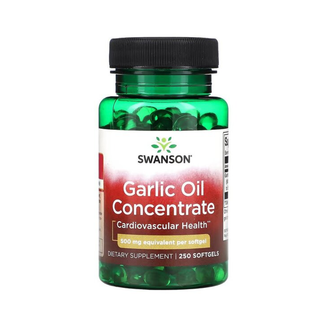 SWANSON GARLIC OIL CONCENTRATE 500MG - 250 SOFTGELS