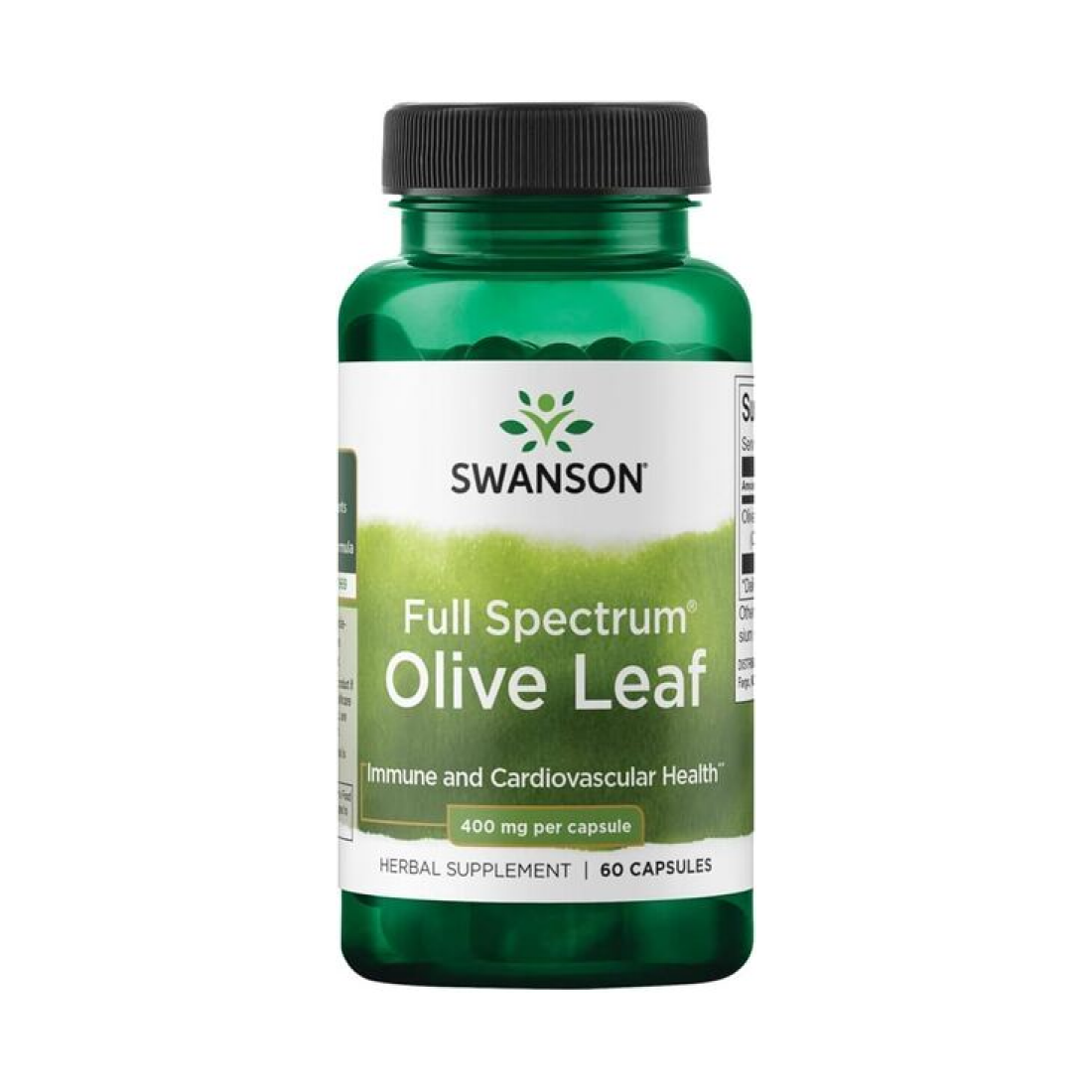 SWANSON FULL SPECTRUM OLIVE LEAF 400MG - 60 CAPS