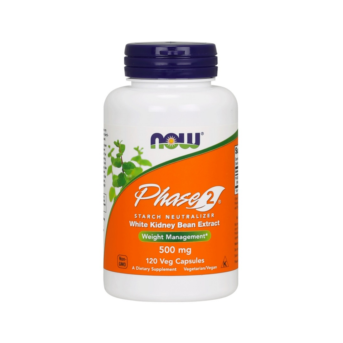 NOW FOODS PHASE 2 - WHITE KIDNEY BEAN EXTRACT 500MG - 120 VCAPS