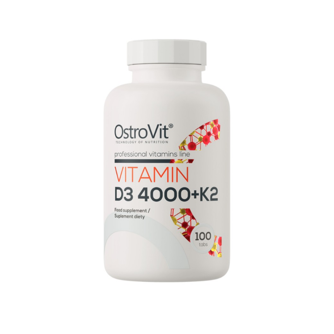 OSTROVIT VITAMIN D3 4000 + K2 - 100 TABLETS
