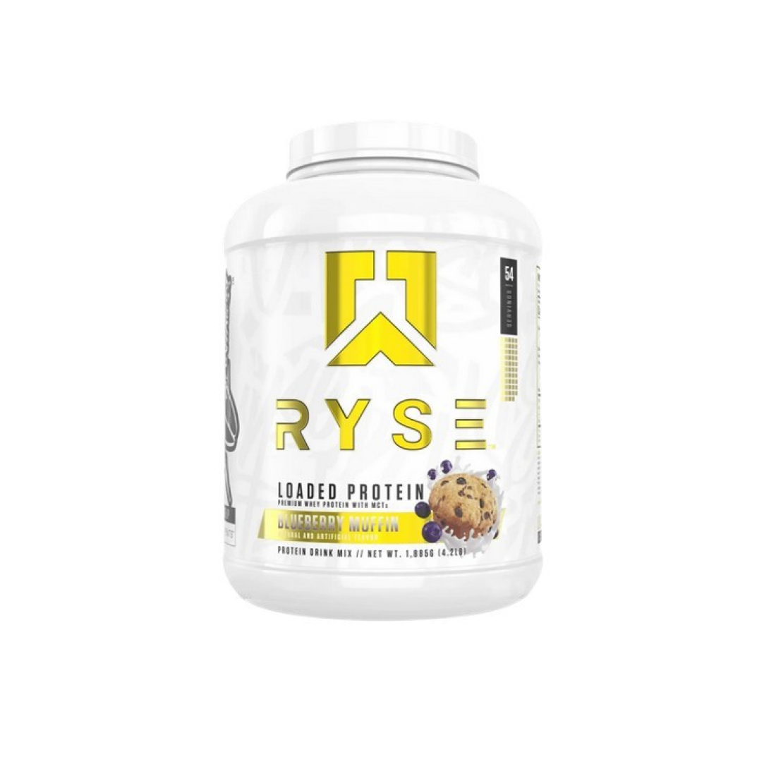 RYSE LOADED PROTEIN BLUEBERRY MUFFIN - 1885 GRAMS