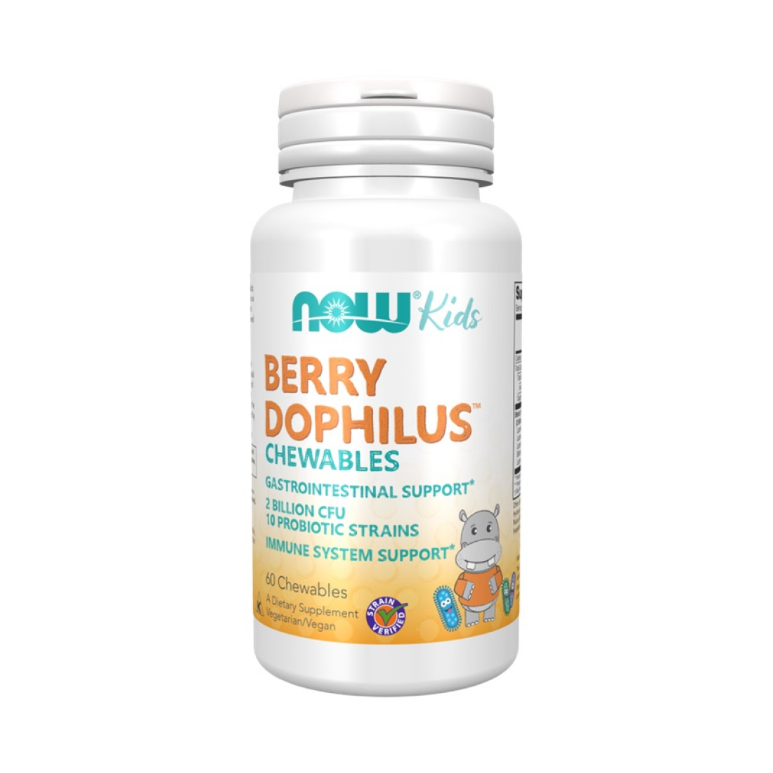NOW FOODS BERRYDOPHILUS KIDS CHEWABLES - 60 CHEWABLES