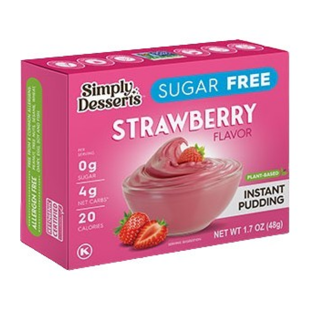 SIMPLY DELISH INSTANT PUDDING STRAWBERRY - 48 GRAMS