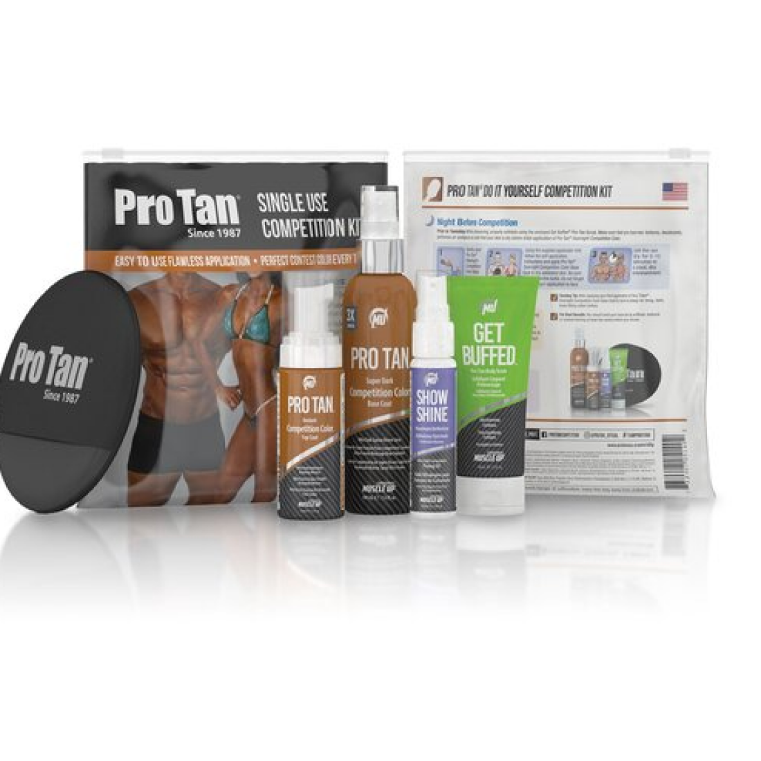 PRO TAN SINGLE SHOW COMPETITION COLOR SUPER DARK MINI KIT