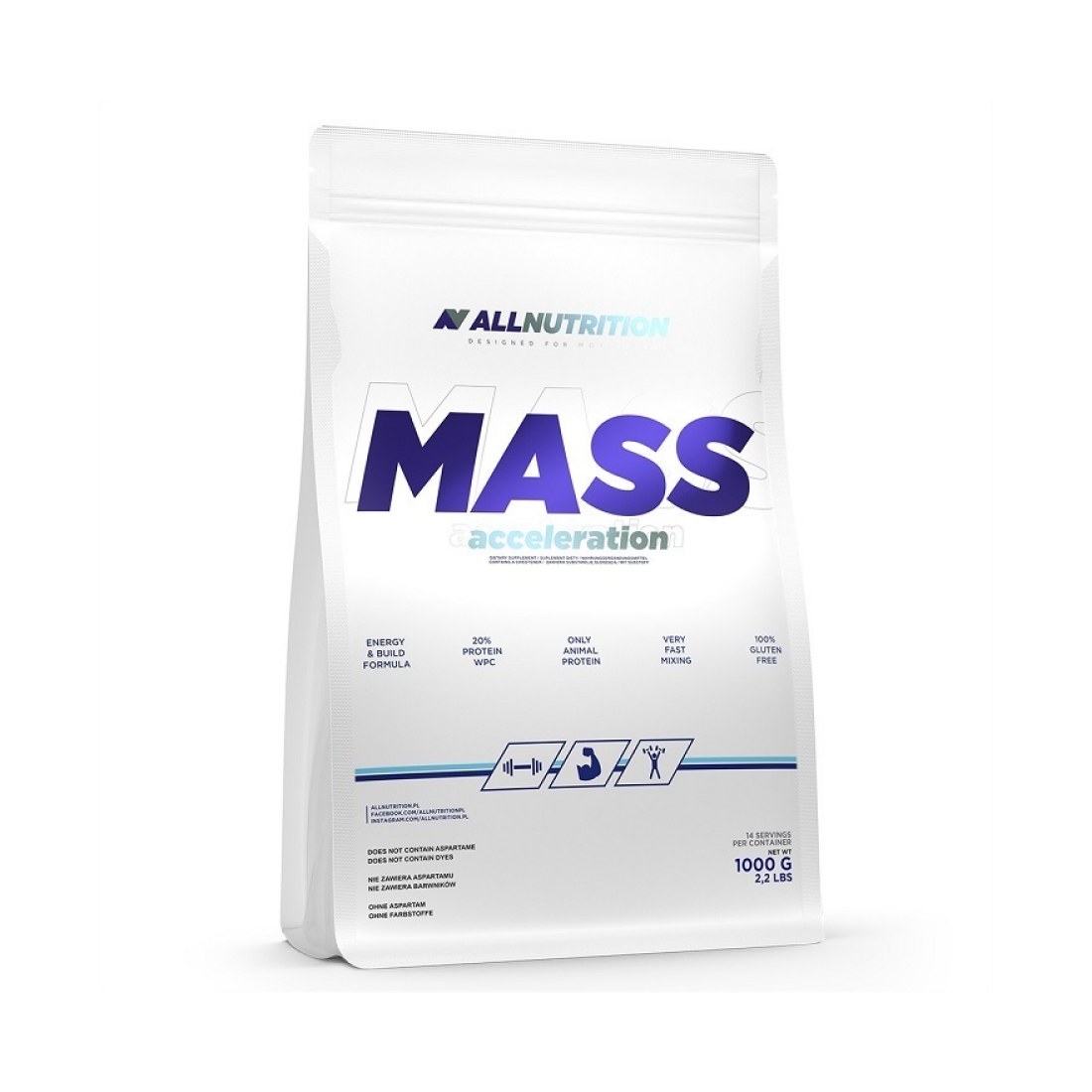 ALLNUTRITION MASS ACCELERATION BANANA - 1000 GRAMS