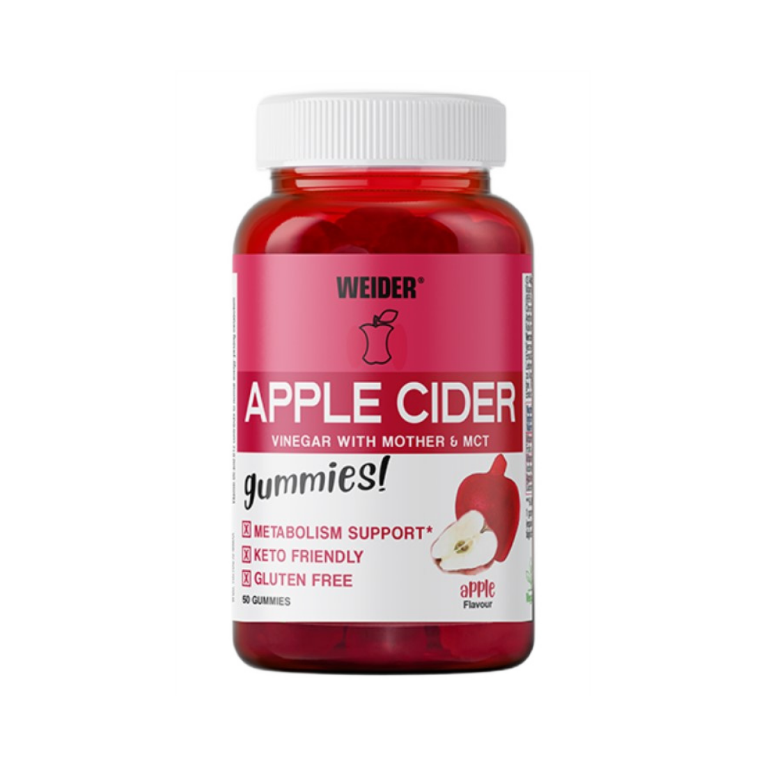WEIDER APPLE CIDER APPLE - 50 GUMMIES