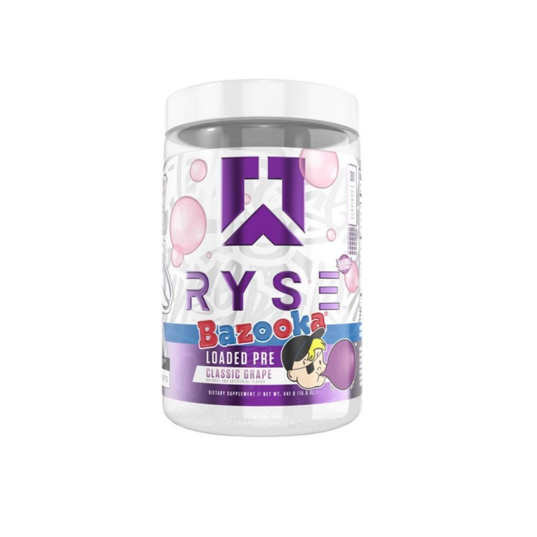 RYSE LOADED PRE BAZOOKA CLASSIC GRAPE - 450 GRAMS