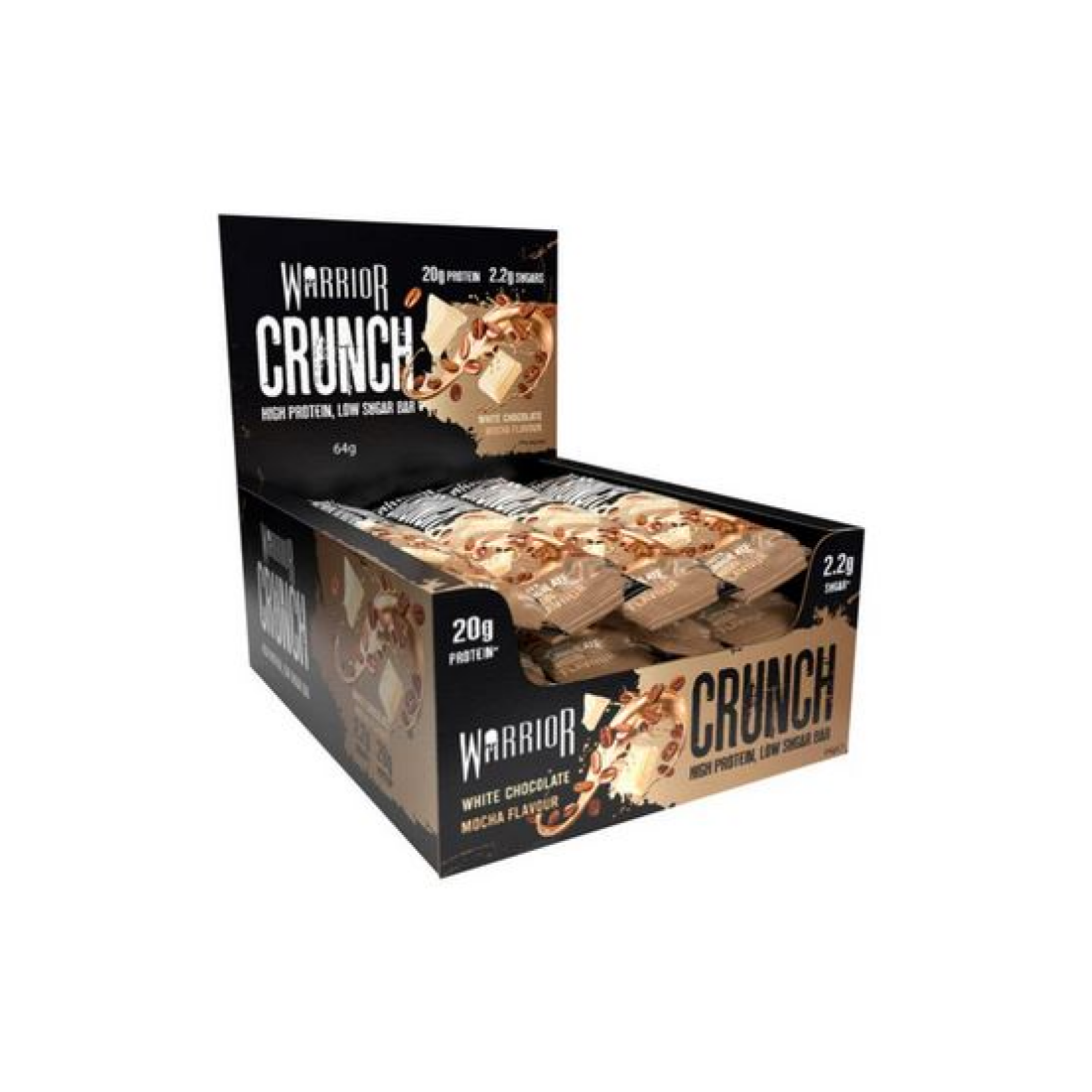 WARRIOR CRUNCH BAR WHITE CHOCOLATE MOCHA - 12 BARS