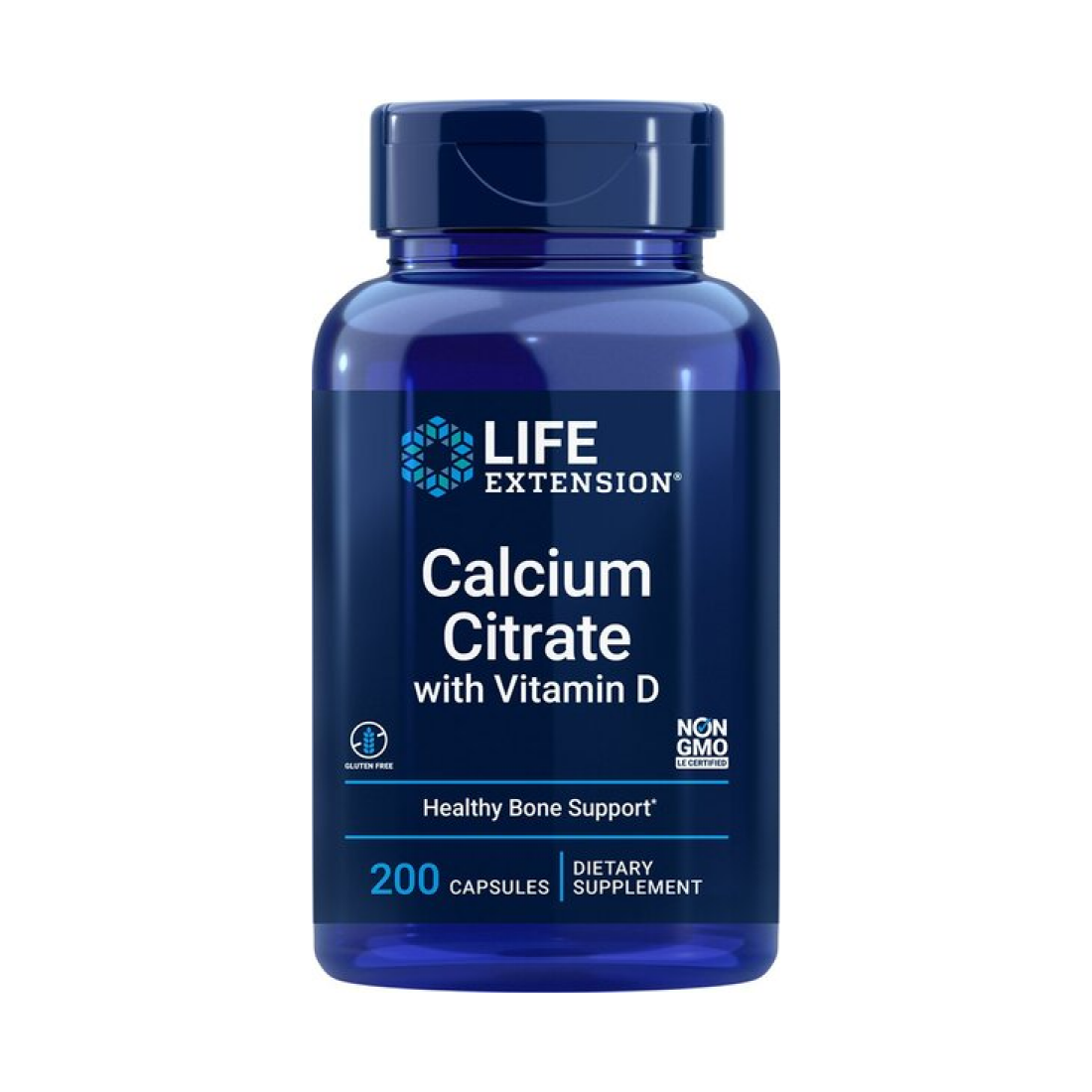 LIFE EXTENSION CALCIUM CITRATE WITH VITAMIN D - 200 VCAPS
