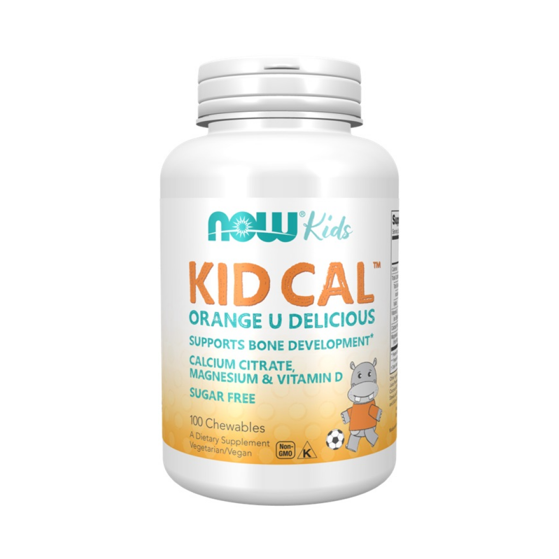 NOW FOODS KID CAL ORANGE U DELICIOUS - 100 CHEWABLES