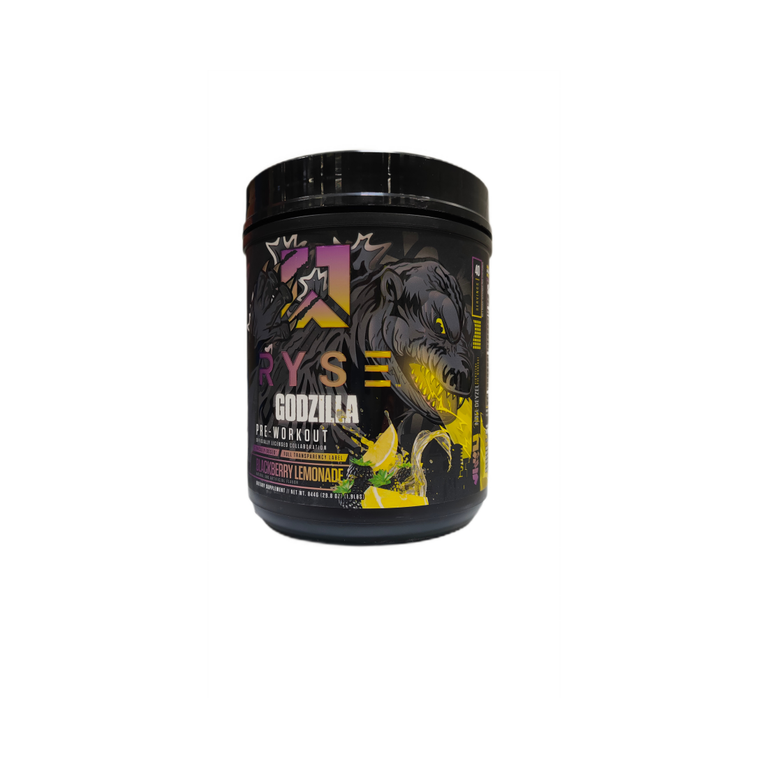 RYSE GODZILLA PRE-WORKOUT BLACKBERRY LEMONADE (EAN 810137320823) - 844 GRAMS