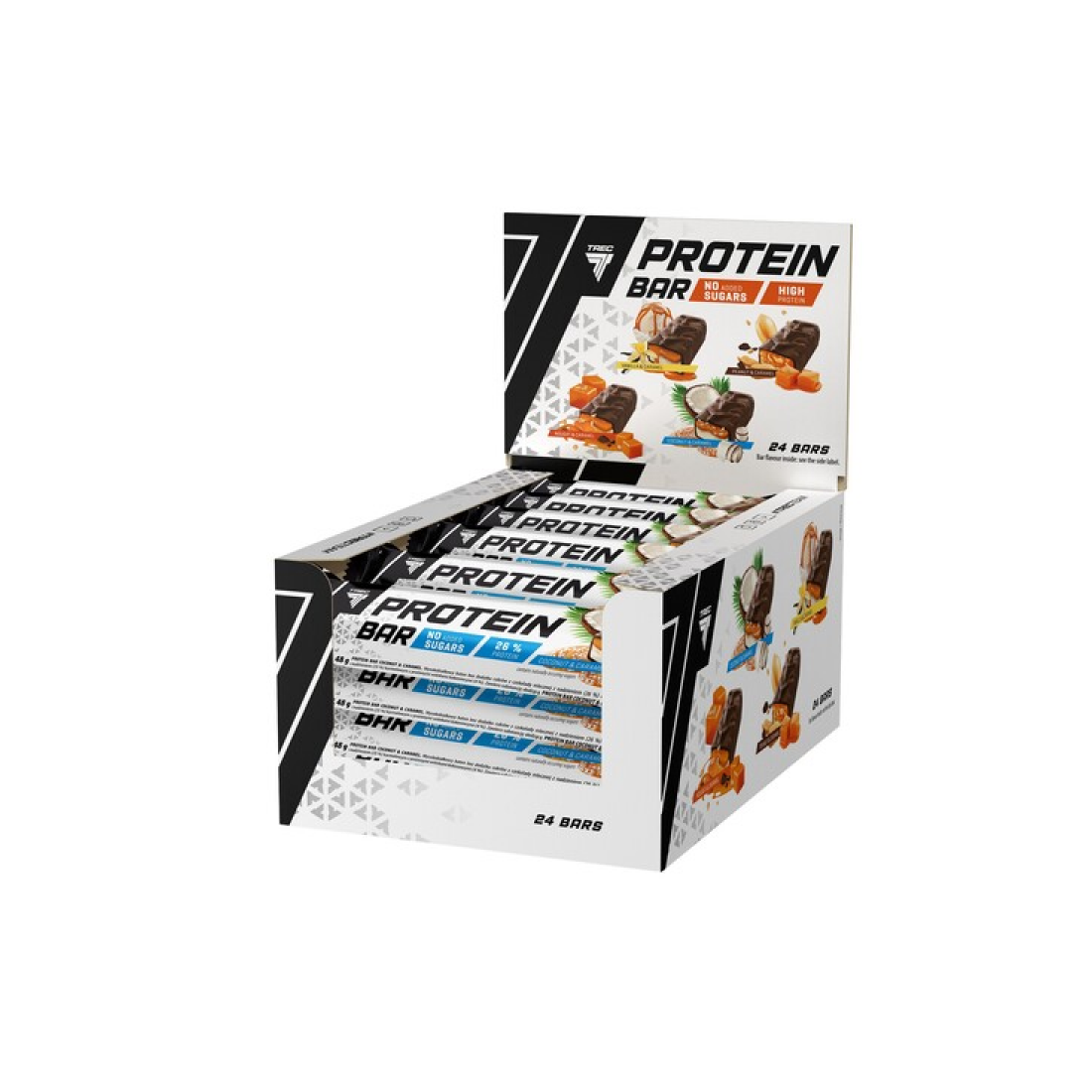 TREC NUTRITION PROTEIN BAR COCONUT & CARAMEL - 24 X 48G