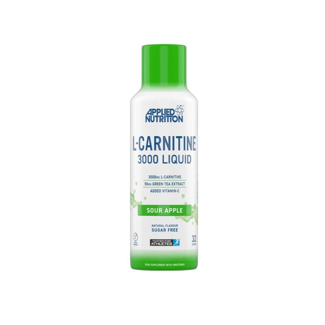 APPLIED NUTRITION L-CARNITINE LIQUID 3000 SOUR APPLE - 480 ML