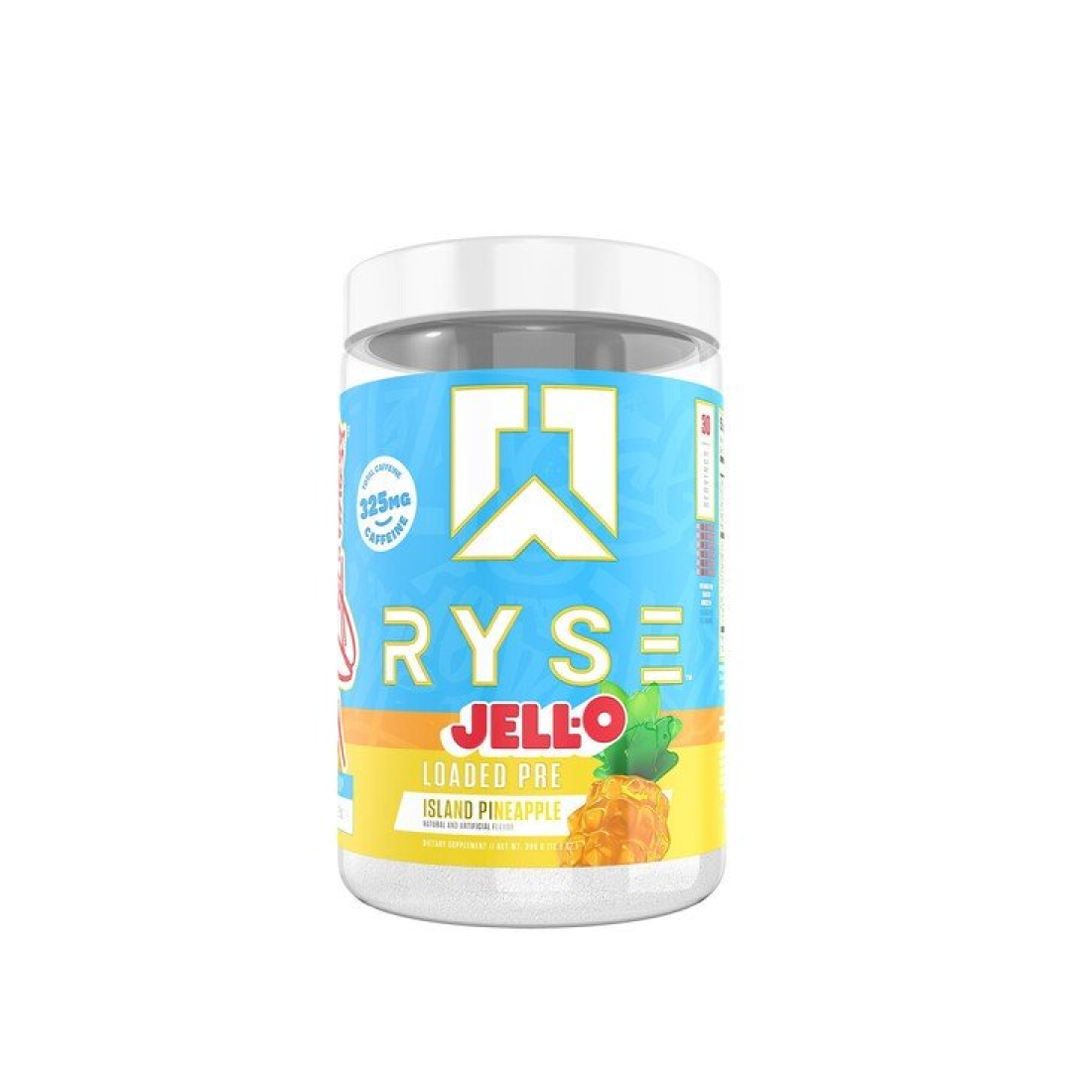 RYSE LOADED PRE JELL-O ISLAND PINEAPPLE - 390 GRAMS