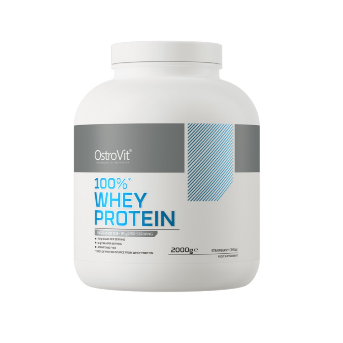 OSTROVIT 100% WHEY PROTEIN STRAWBERRY CREAM - 2000 GRAMS
