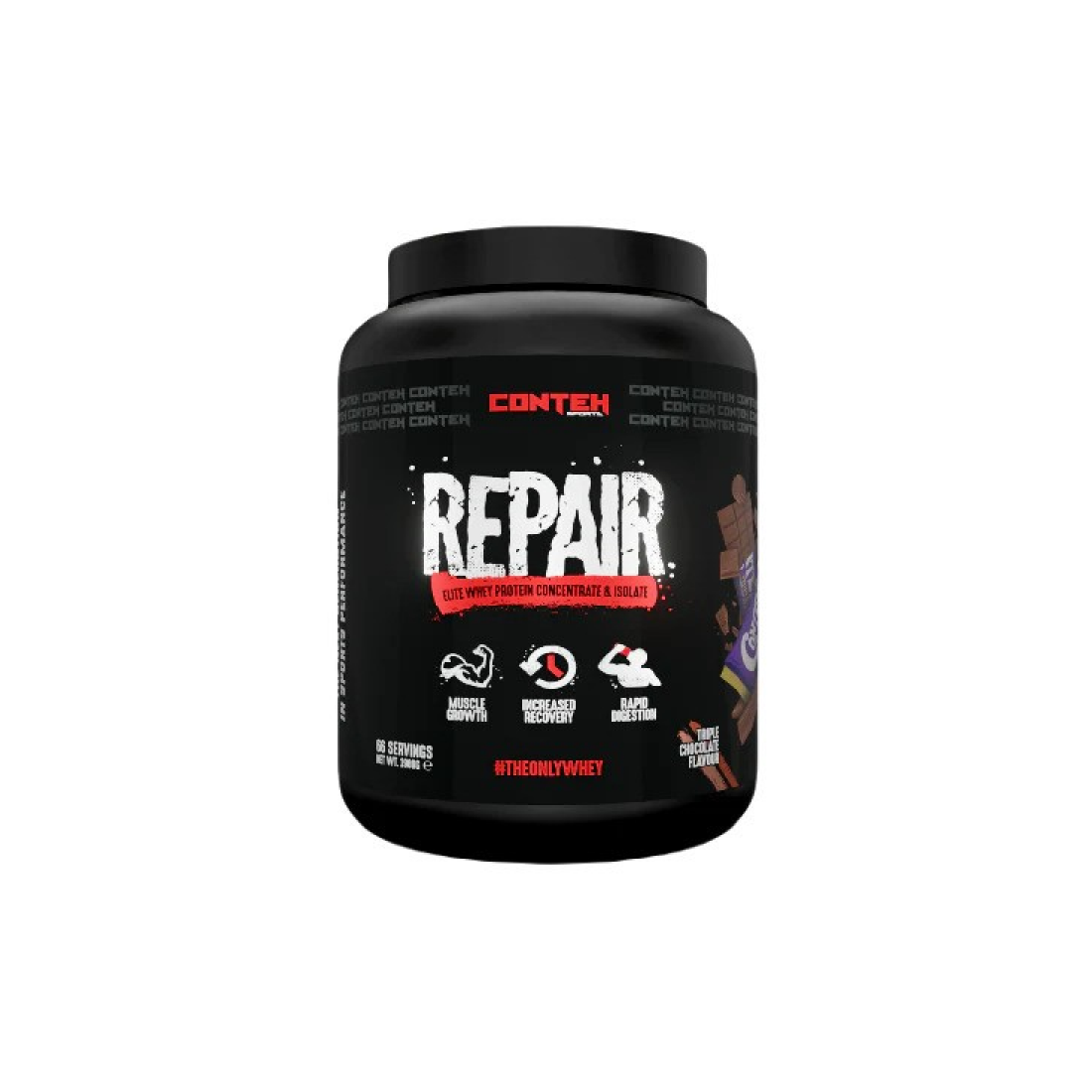 CONTEH SPORTS REPAIR WHEY PROTEIN TRIPLE CHOCOLATE - 1980 GRAMS