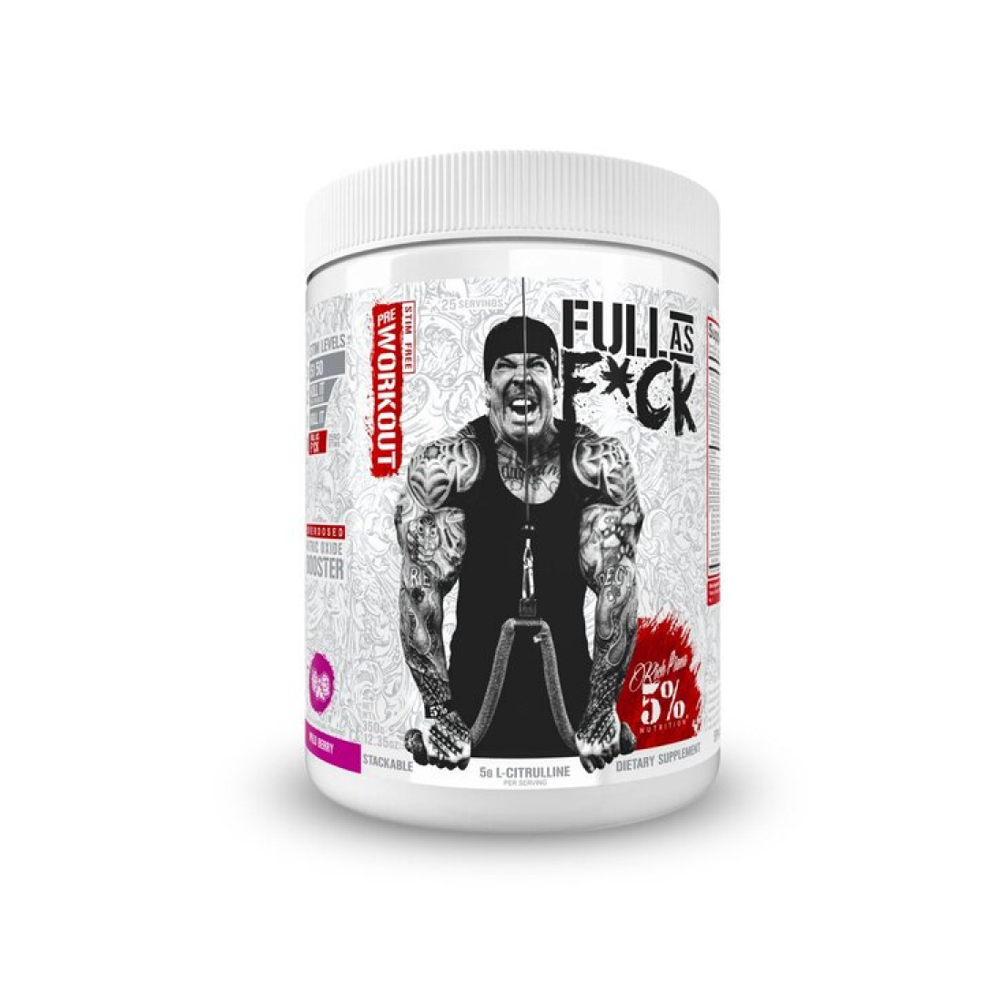 5% NUTRITION FULL AS F*CK - LEGENDARY SERIES WILDBERRY - 350 GRAMS
