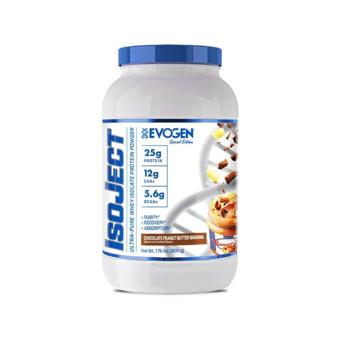 EVOGEN ISOJECT CHOCOLATE PEANUT BUTTER BANANA - 800 GRAMS