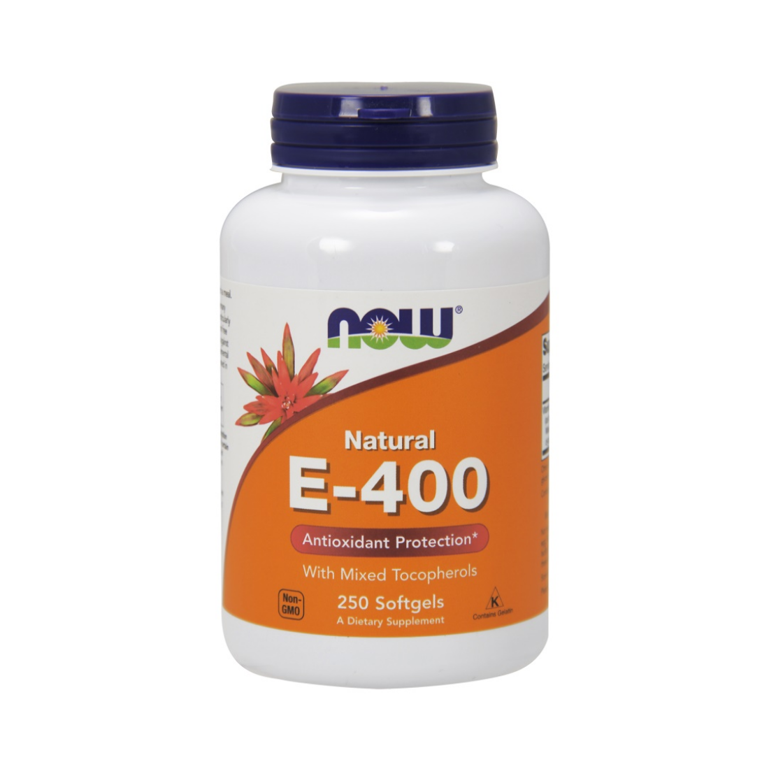 NOW FOODS VITAMIN E-400 - NATURAL (MIXED TOCOPHEROLS) - 250 SOFTGELS