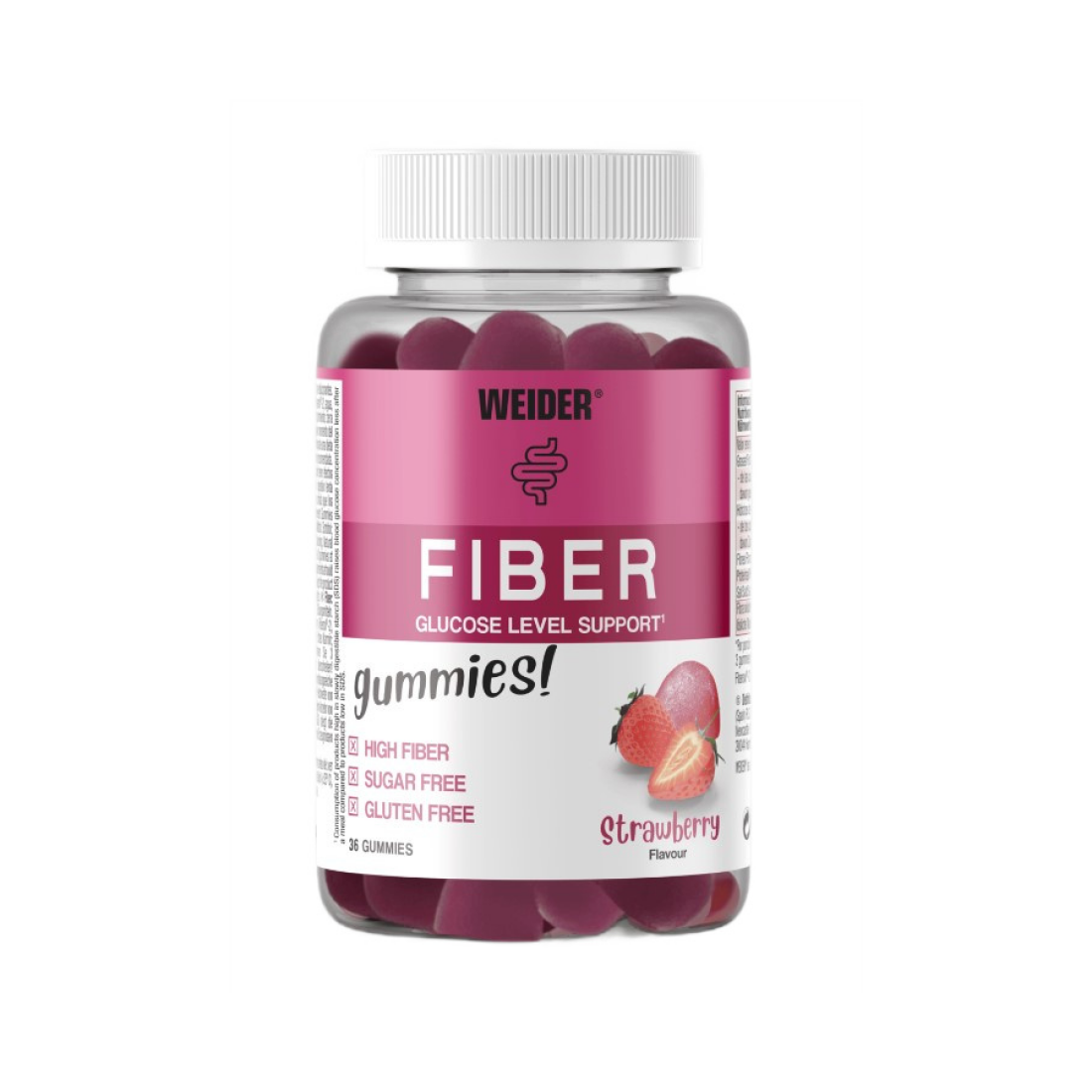 WEIDER FIBER STRAWBERRY - 36 GUMMIES