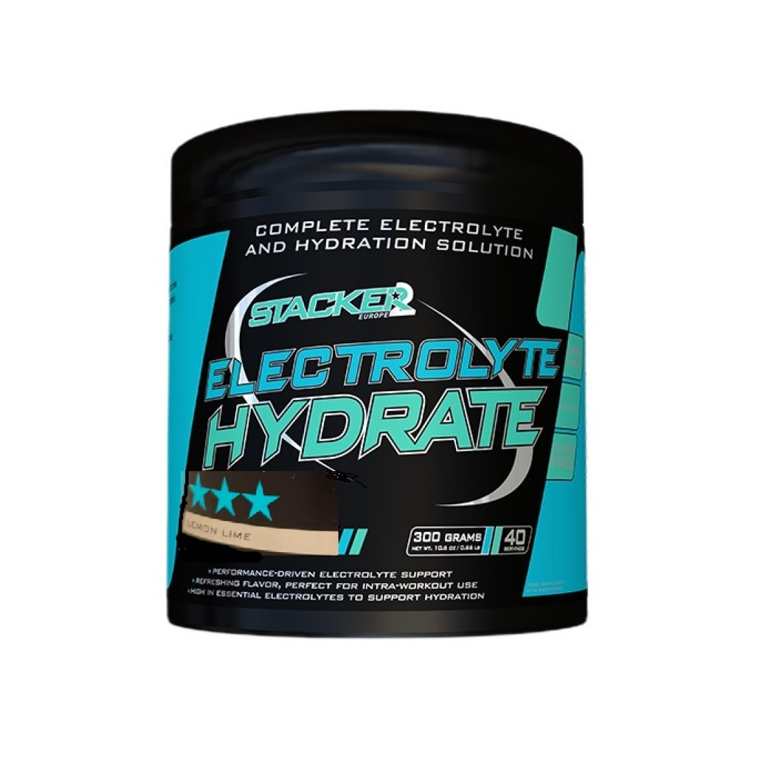 STACKER2 EUROPE ELECTROLYTE HYDRATE LEMON LIME - 300 GRAMS