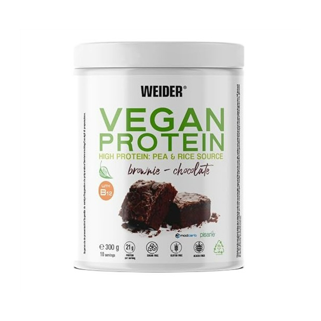 WEIDER VEGAN PROTEIN BROWNIE CHOCOLATE - 300 GRAMS