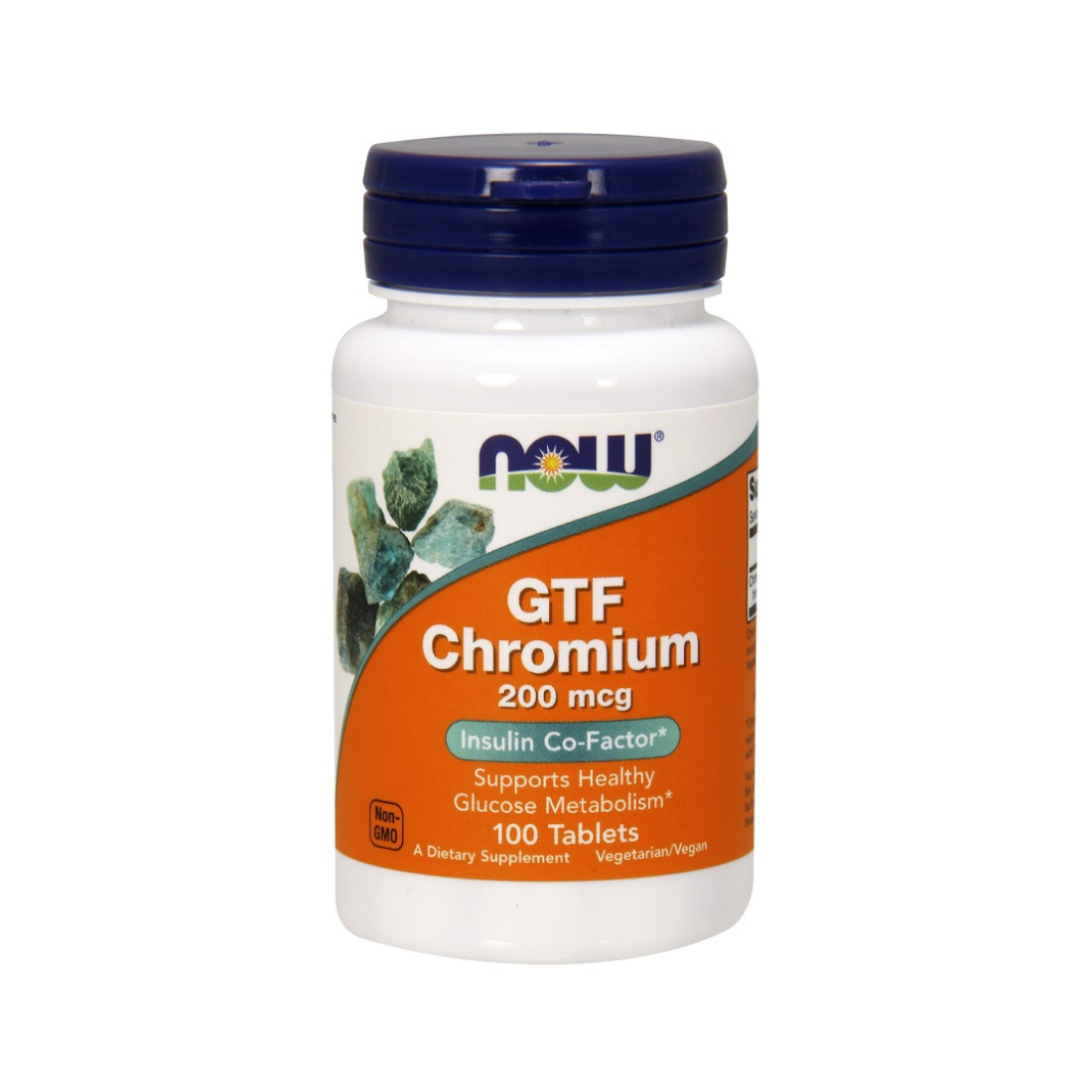 NOW FOODS GTF CHROMIUM 200MCG - 100 TABLETS