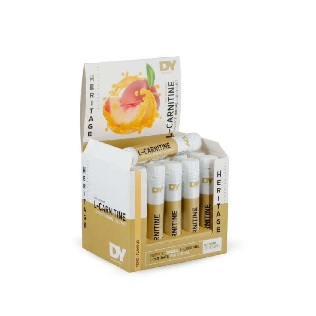 DORIAN YATES L-CARNITINE LIQUID SHOT PEACH - 20 X 25ML