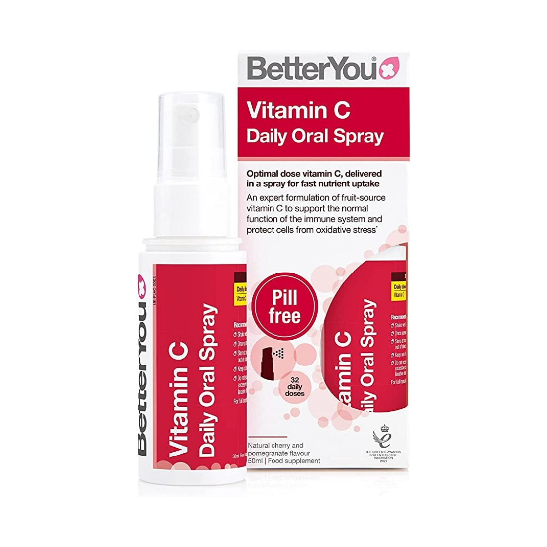 BETTERYOU VITAMIN C DAILY ORAL SPRAY NATURAL CHERRY AND POMEGRANATE - 50 ML