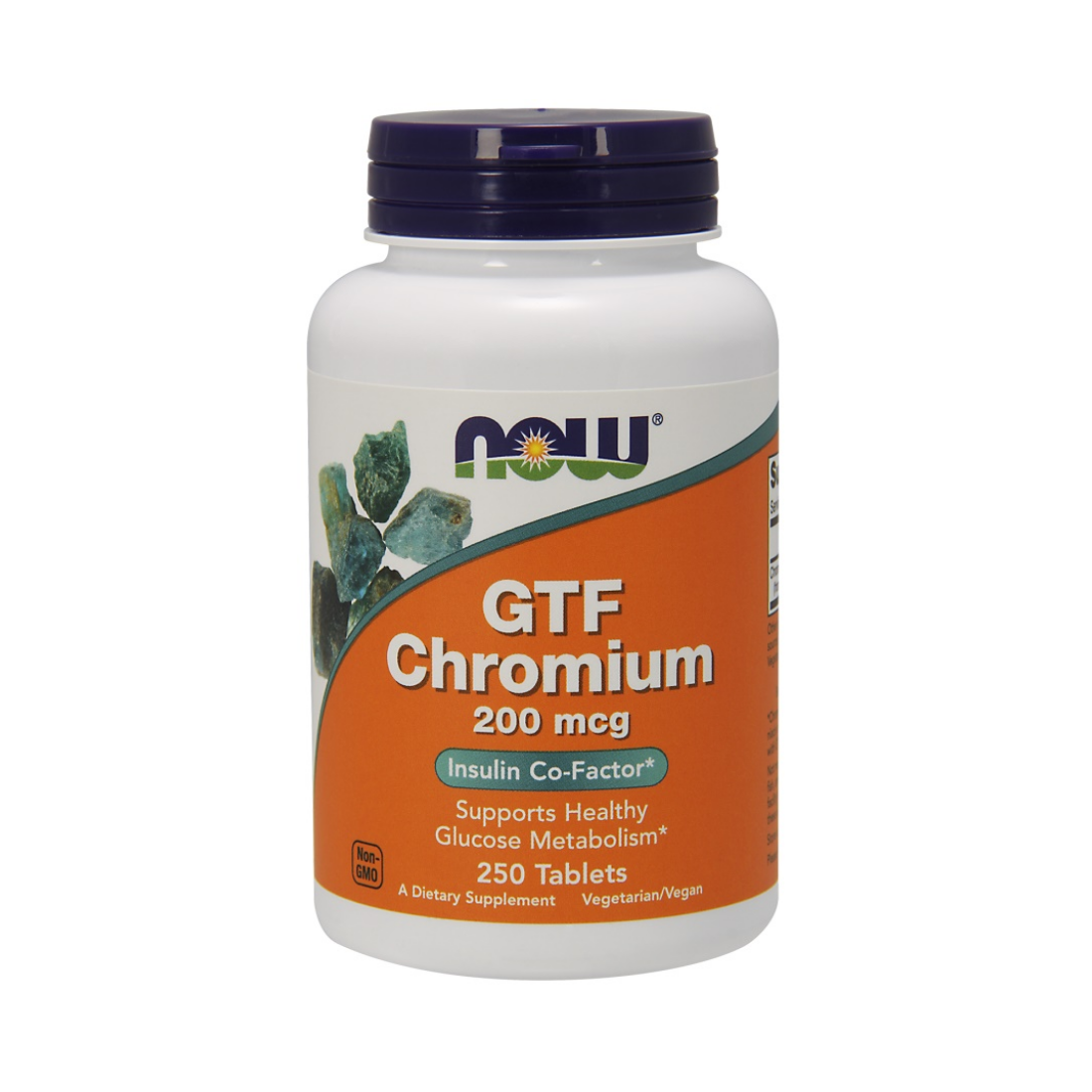 NOW FOODS GTF CHROMIUM 200MCG - 250 TABLETS