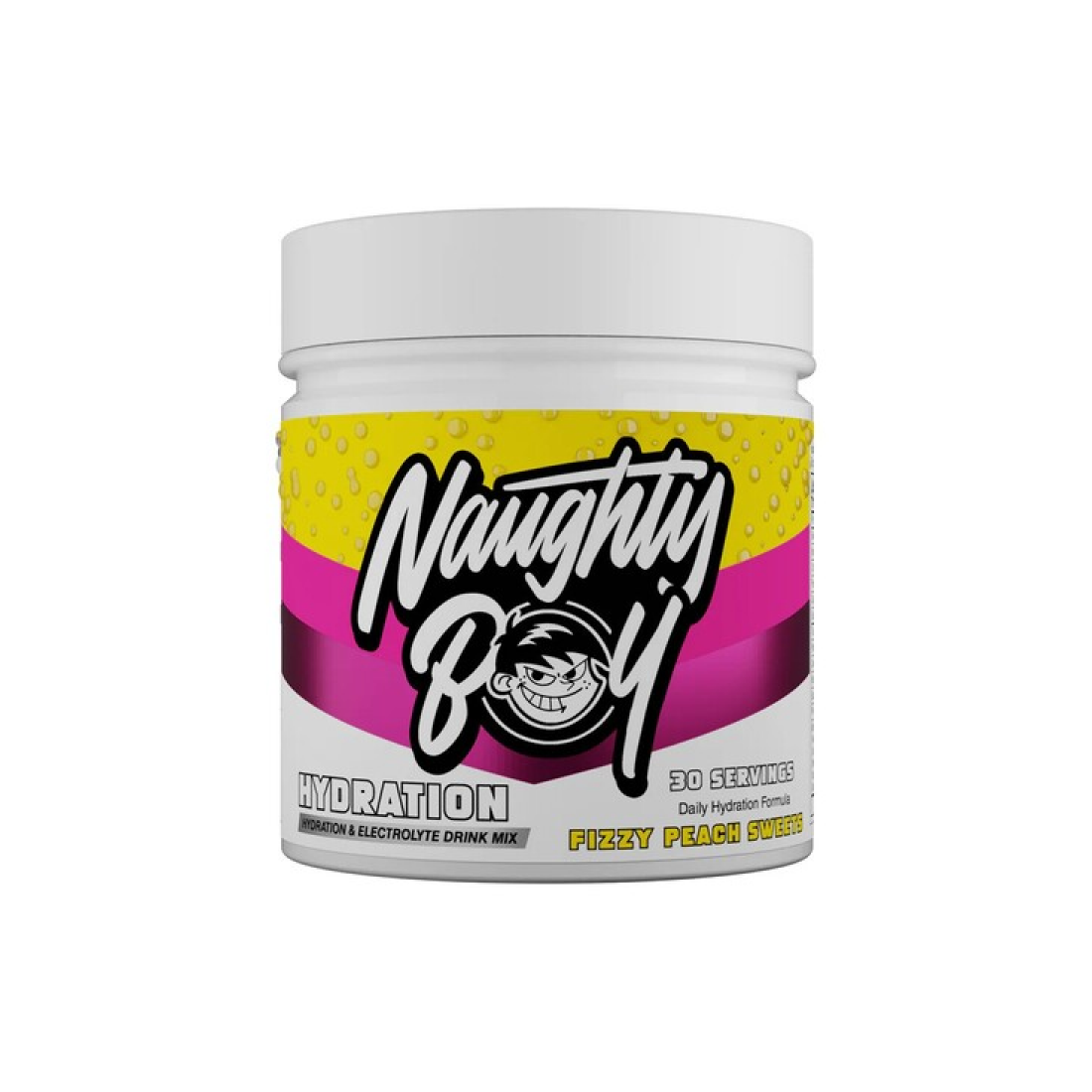 NAUGHTY BOY HYDRATION FIZZY PEACH SWEETS - 255 GRAMS