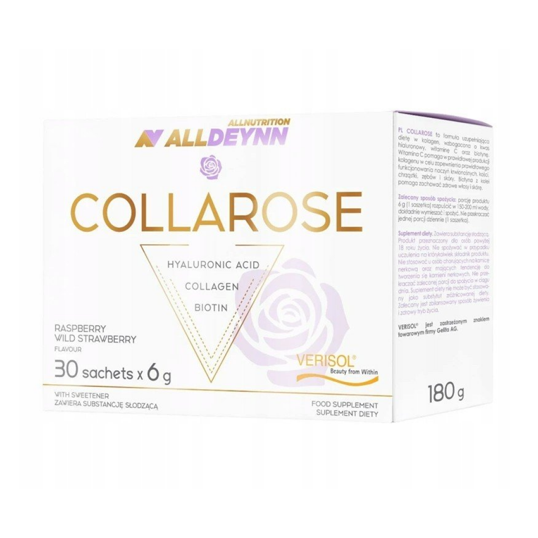 ALLNUTRITION ALLDEYNN COLLAROSE RASPBERRY WILD STRAWBERRY - 30 X 6G